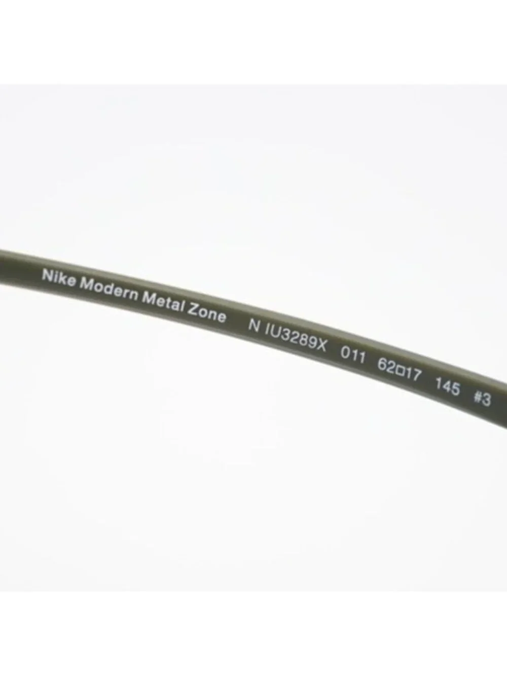 NIKE MODERN METAL ZONE N IU3289X 011 Sunglasses Back Square Frame, Green Lenses
